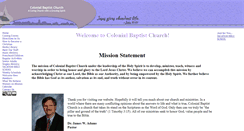 Desktop Screenshot of colonialbaptistmemphis.org