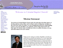 Tablet Screenshot of colonialbaptistmemphis.org